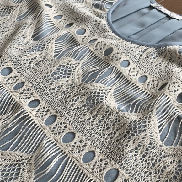 💕x3HP💕Chloe K crochet blue tank - Picture 6 of 10